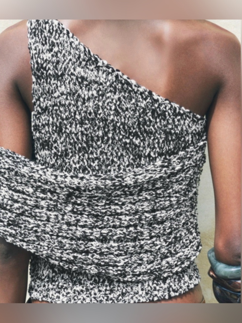 NWT Zara Asymmetric Knit Top sz S - Picture 3 of 7